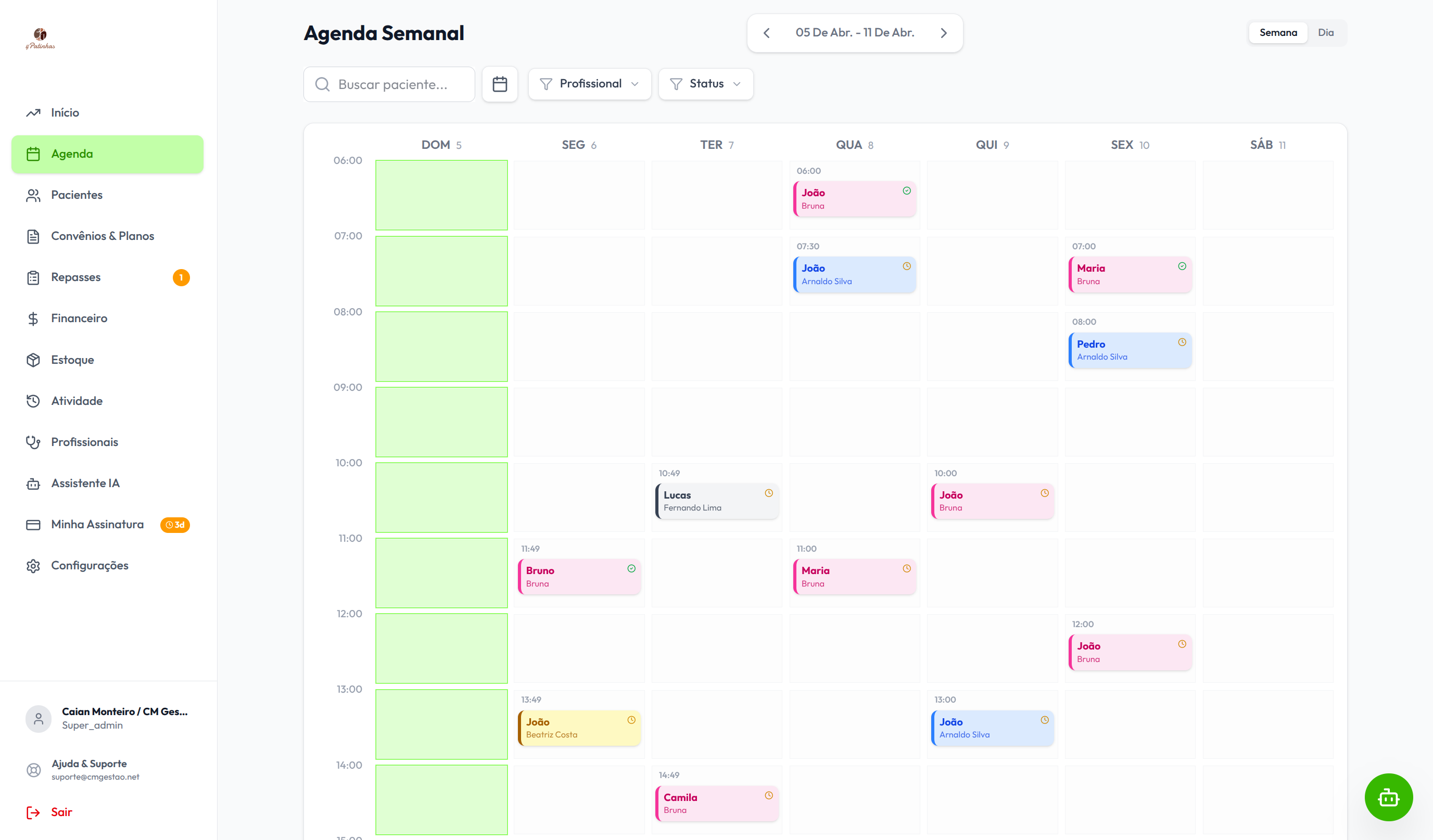 Agenda Semanal